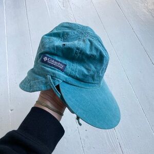 Vintage Columbia teal sun hat